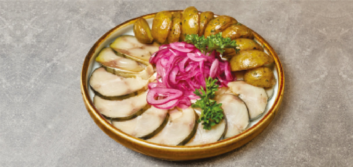 Классическая скумбрия с картофелем